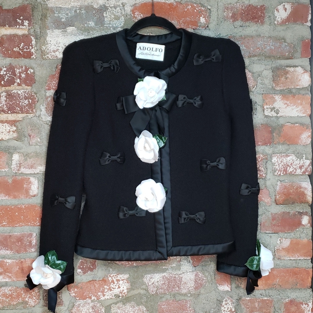 Adolfo Vintage couture gorgeous jacket